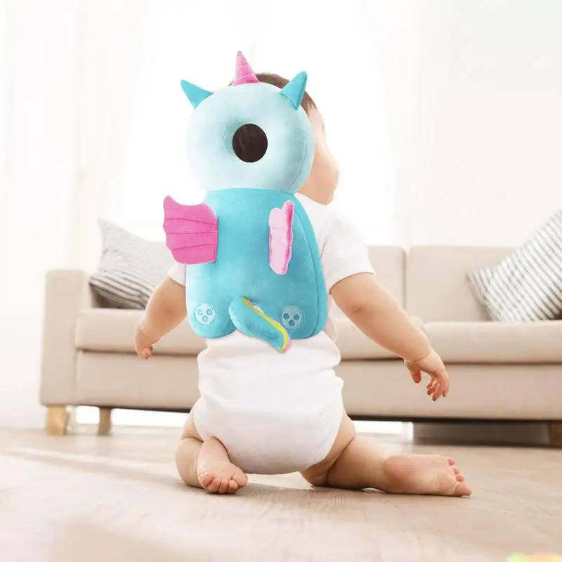 Baby Head Protector Backpack Fall Protection Back Protector Backpack Head Back Cushion Newborn Head Protection Adjustable Pillow