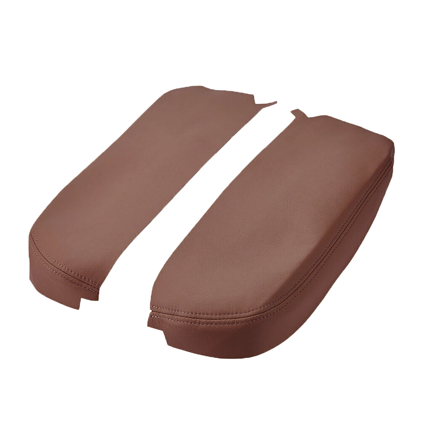 

2Pcs/Set Car Leather Center Console Lid Armrest Cover Skin Brown Umber Protection Trim For Acura MDX 2007-2013 Auto Accessories