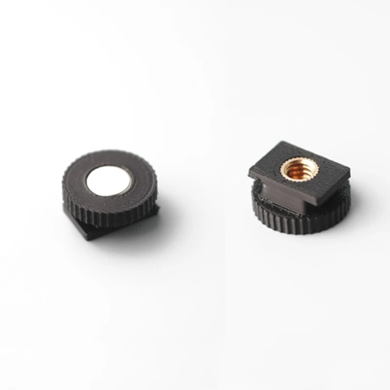 1PC 2-in-1 Magnetic Microphone Mount Adapter Cold Shoe Threaded Lightweight Camera Top Bracket Compatible with DJI Mic Mini/Mic3