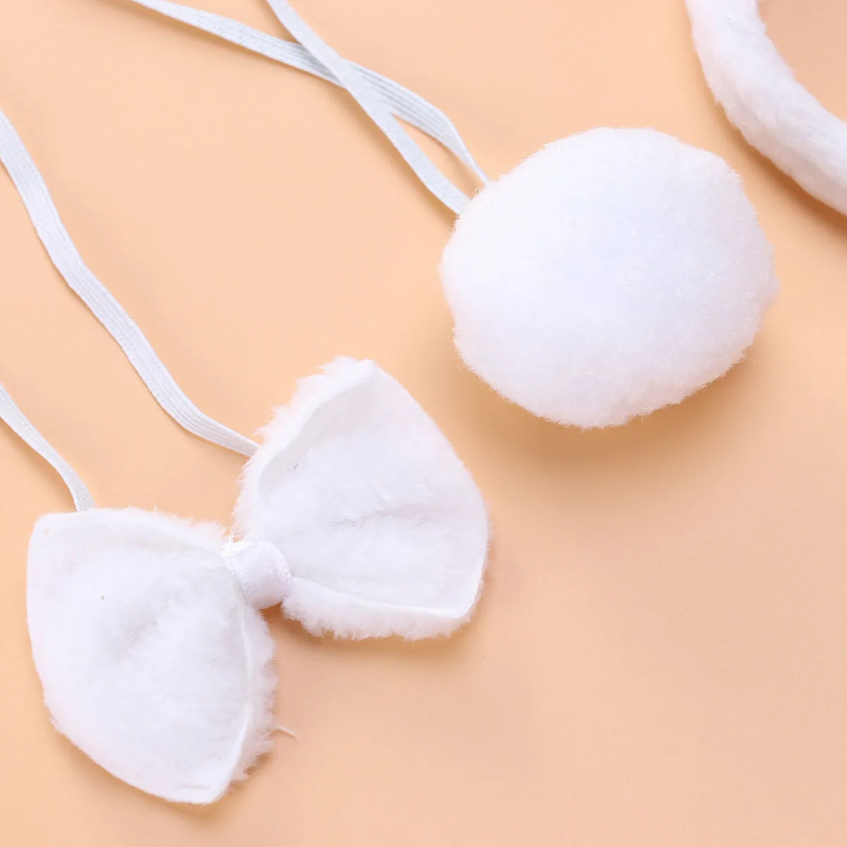 

3pcs Kid Headband Set Bow Tie Tail Decor For Festival Birthday Party Cosplay Costume Lightweight Hairband For Children Black