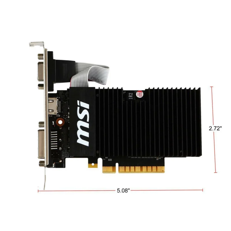 

FOR MSI GT 710 DirectX 12 GT 710 1GD3H LPV1 1GB 64-Bit DDR3 Video Card