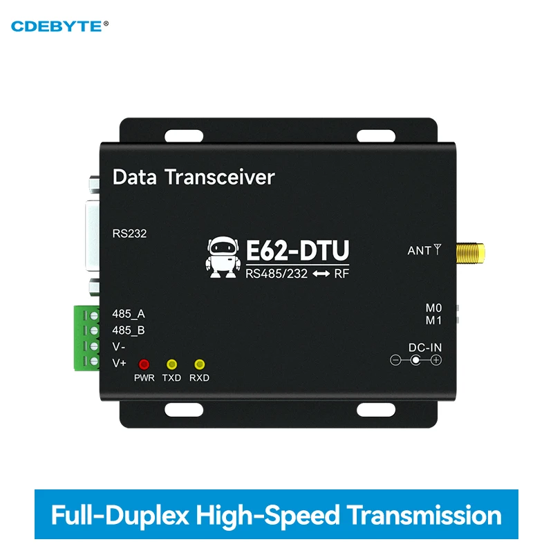 Full Duplex Frequency Hopping RS232 RS485 433mhz 1W IoT uhf Wireless Transceiver Module Transmitter Receiver E62-DTU-433D30