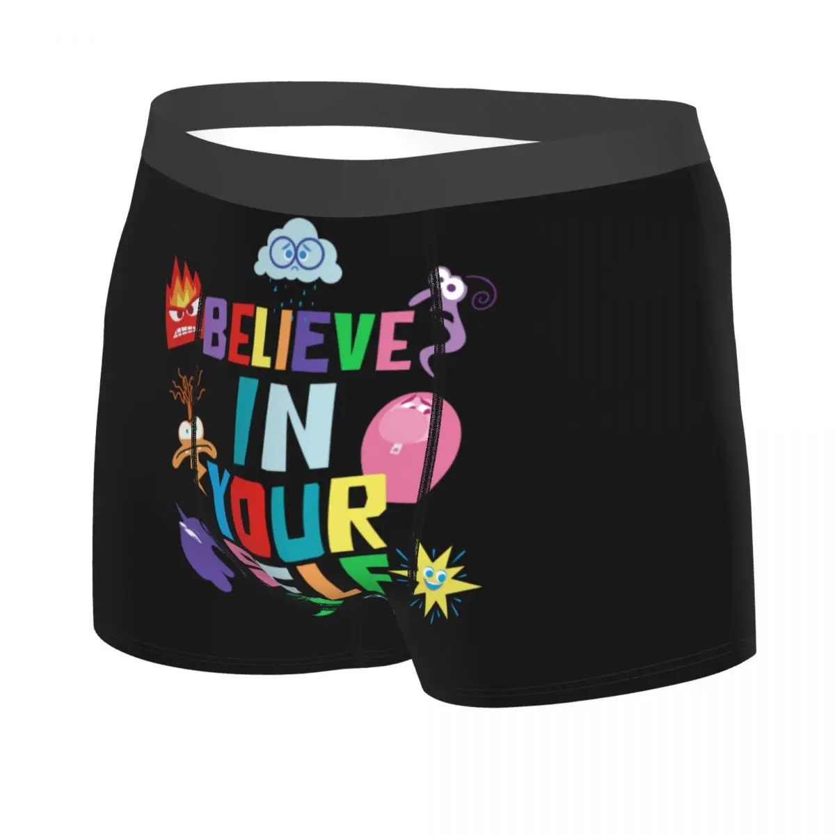 Custom Inside Out Believe In Yourself Underwear Men Printed Boxer Shorts Panties Briefs Breathable Underpants