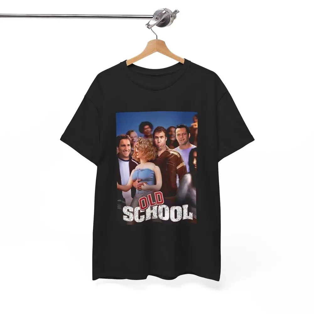 Old School Tshirt Retro Movie Poster Will Ferrell Unisex Heavy Cotton Tee