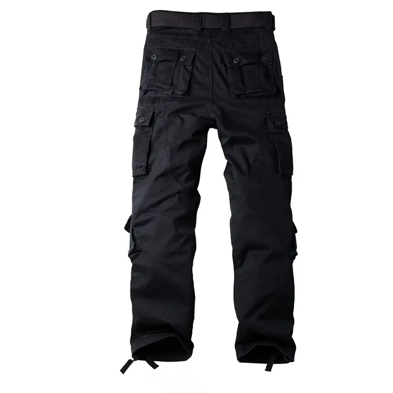 Multi-Pocket-Arbeitshose für Herren, mittelschwer, Feldtrainingshose, Herbst, 1/2 Stück, lässige Cargohose, taktische Outdoor-Wanderhose – Detail 7