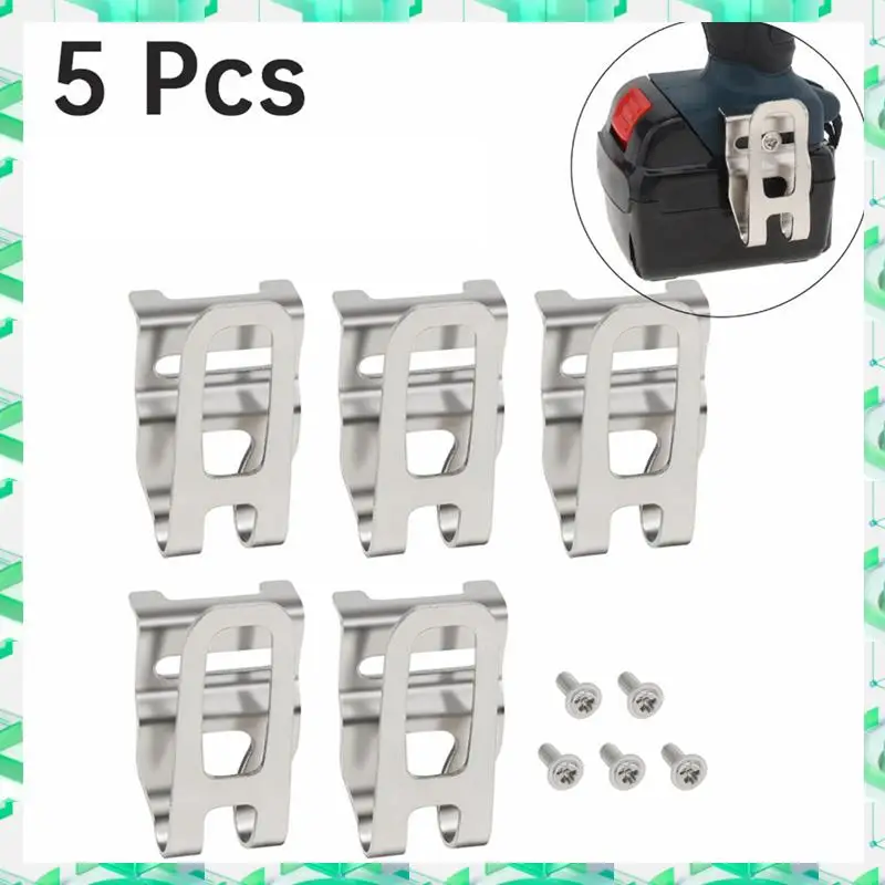 

FIZP 5Pcs Resistance Electric Drill Belt Clip Replacement Hooks Tool Holder Impact Drills Tool Belt Holder Clip