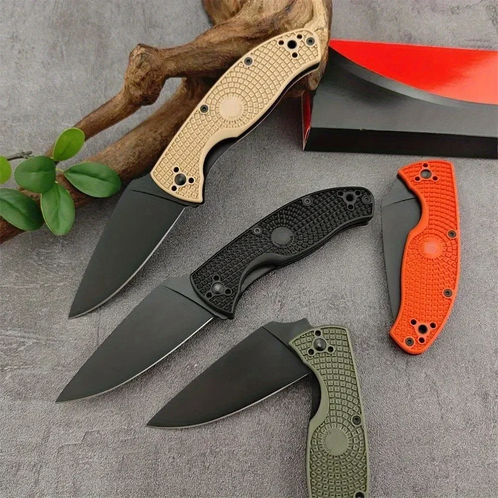 C122 متعدد الألوان في الهواء الطلق يسهل حملها سكاكين التخييم الشديد للطي سكين جيب 8Cr13Mov قطرة نقطة شفرة أدوات الرجال السكاكين #2