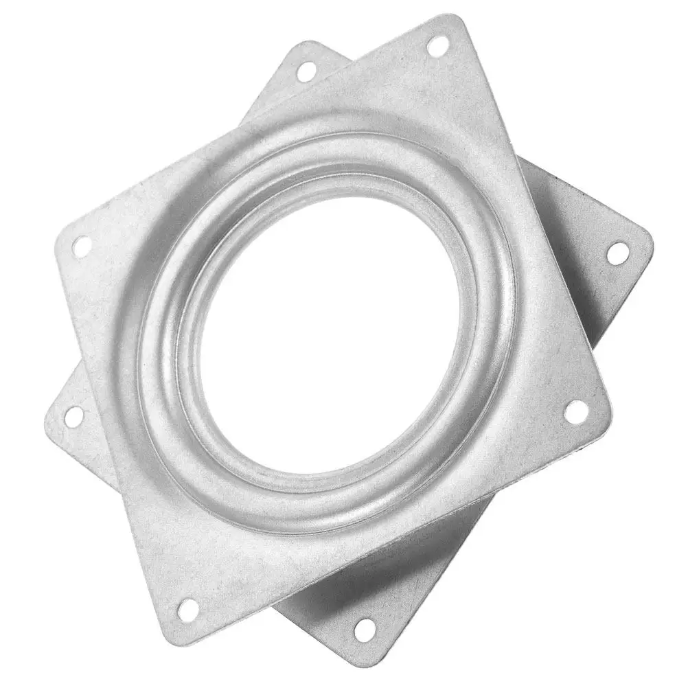 Square Turntable Rotating Bearing Plate Lazy Susan Hardware for Bar Stool Display Shelf Seat Swivel Plate Furniture Swivel