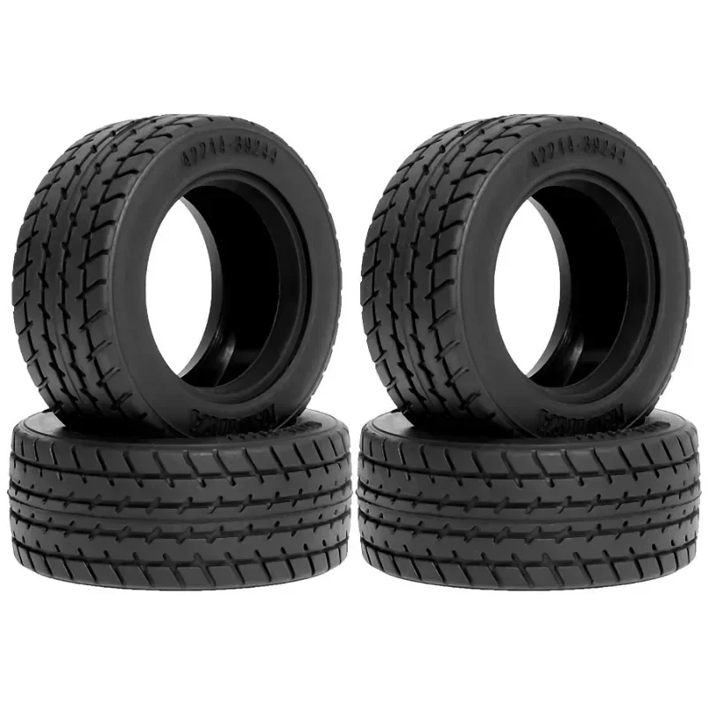 Tamiya 60D Super Radial RC Hard Tires 2PCS/4PCS for 1/10 Tamiya M-Chassis | Direct Fit Meijiaxin 1/14 Rally Car Universal #50684