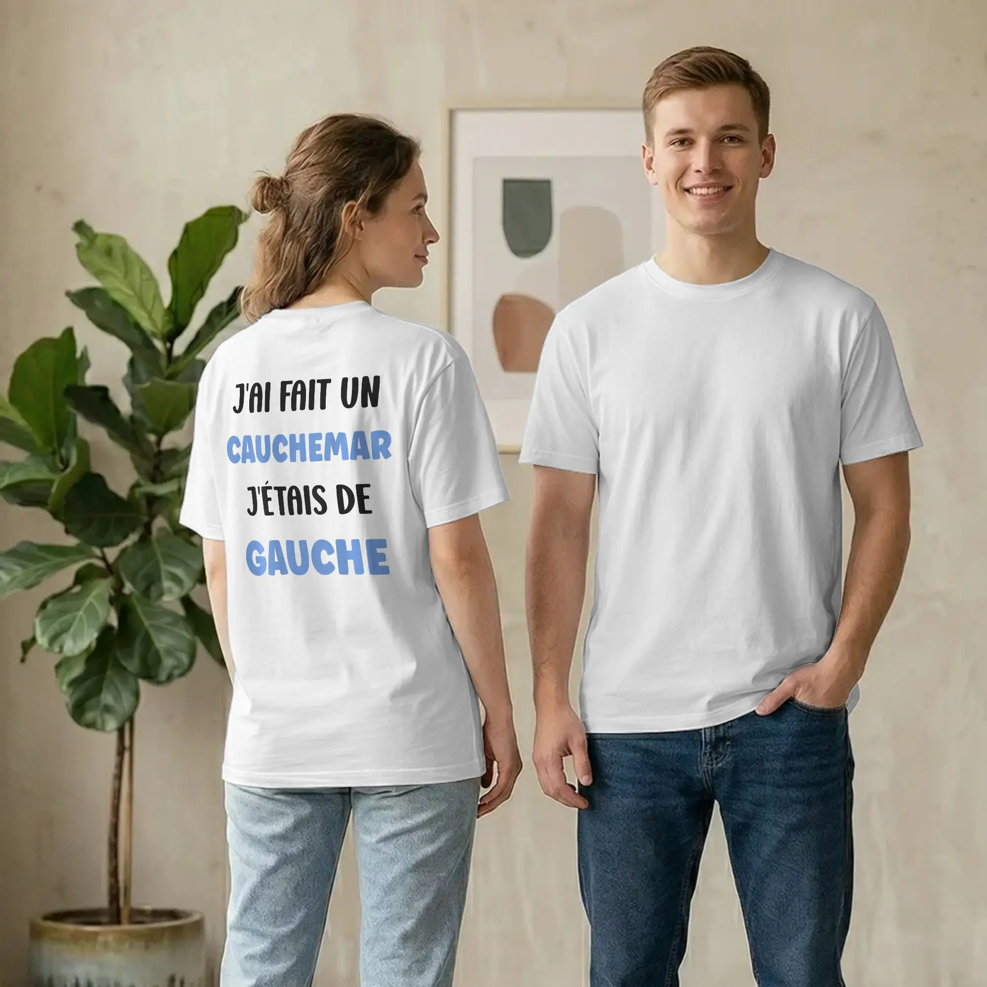 Backprint I Have Made A Nightmare I Was Left Humor T-Shirts Men France Funny 100% Cotton Tees Round Collar T Shirt Printed merch