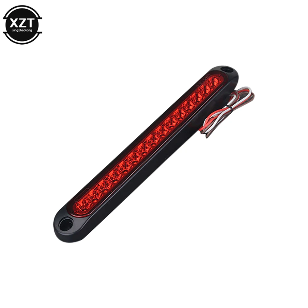 Red Yellow White 15 LED Trailer Identification Light Led Turn Signal Tail Light Bar Strip Truck Rear Side Marker Lights 12V 24V