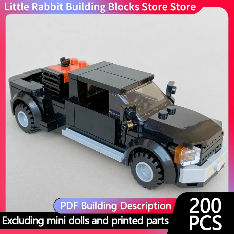 Speed Racing Car Model MOC Building Bricks Pickup Truck With Welding Rig Modular Technology Children Holiday Gifts Assemble Toys