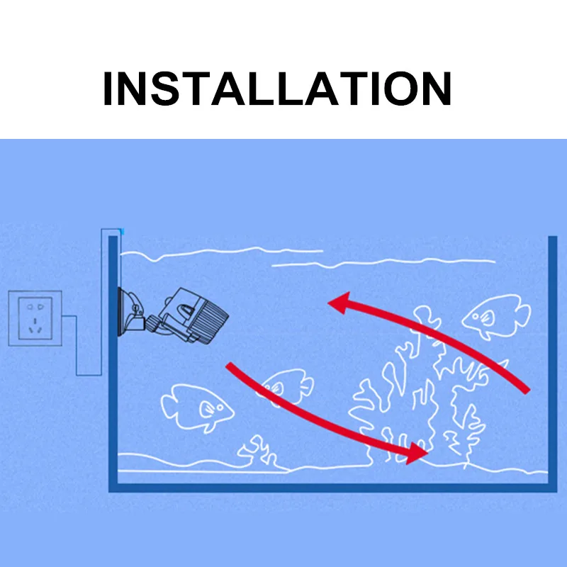 SOBO akwarium falownik podstawa przyssawki zatapialna pompa cyrkulacyjna falownik do akwarium 3w/10w/15w/25w