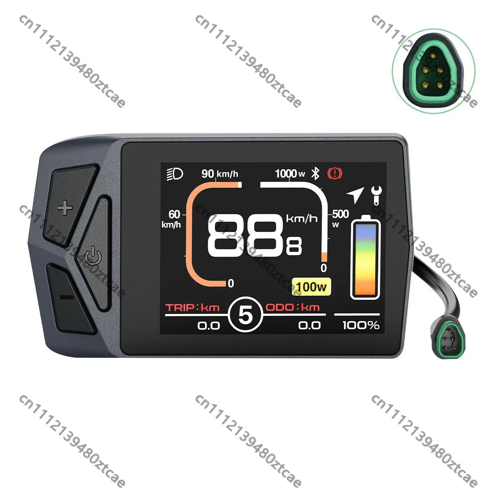 BBSCAN Protocol E-Bike Speedometer EKD01 Color Screen Control Panel Compatible M510 M560 M620 Mid Motor
