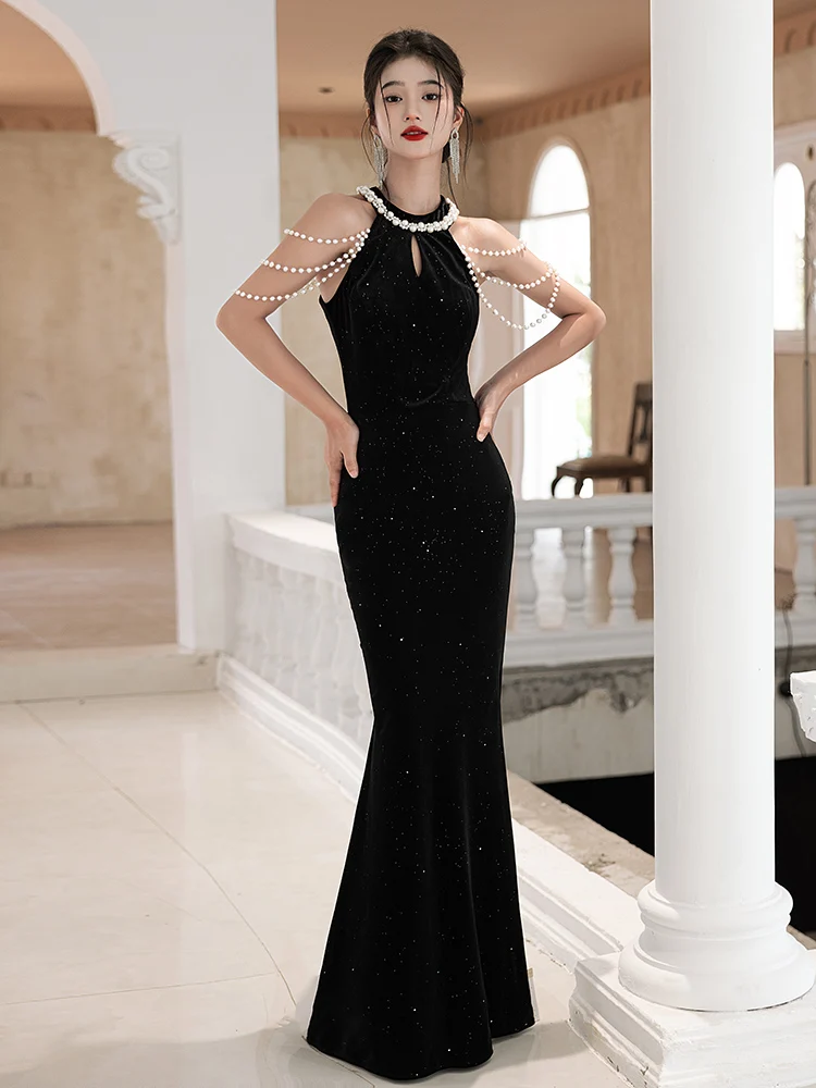 

Ele Bla Evening Gown Women's New 2025 High-End Sensation Year Conference Luxury Small Luxury Dr
