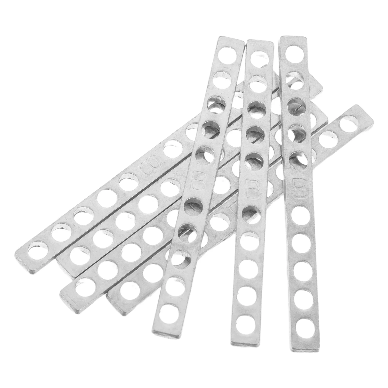 

10Pcs Metal Guitar Pickup Spacer Bars Precision Pickup Height Calibration Strip for 6-String Electric Guitar Humbucker Keeper