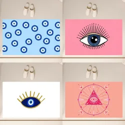 Evil Eye Floor Mat  Anti-Slip Bathroom Kitchen Bedroom Living Room Entrance Rug Home Decor