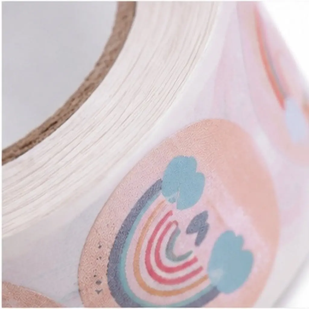 3 Rolls Easy Peel Round Thank You Stickers Smooth Surface for Birthday Decor Envelope Sealing Packaging Baking Craft Gift Label