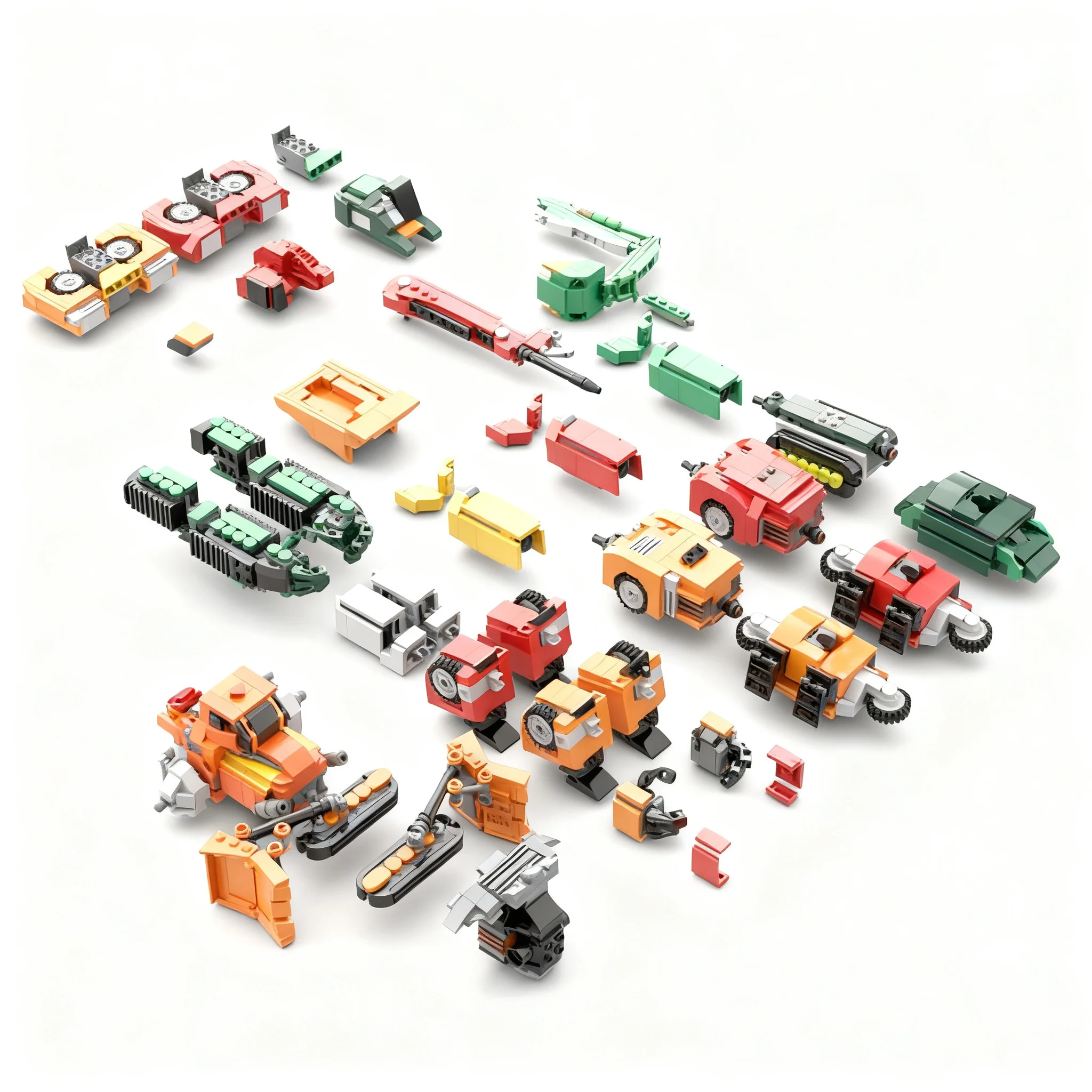 1820pcs MOC Transformer RID Landfill Build King Model Building Blocks Christmas Gifts Construction Toys Birthday Idea Craft