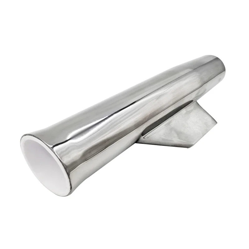 ISURE MARINE Stainless Steel Fishing Rod Holder Fish Tail Fishing Rod Seat With Trapezoidal Fishing Rod Seat Boat Accessories