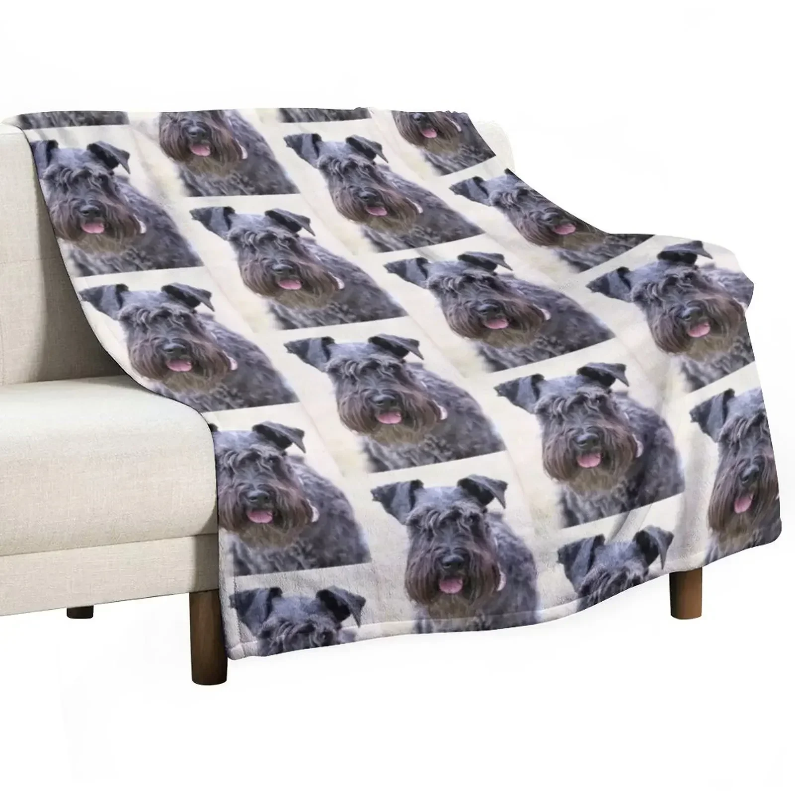 Black Miniature Schnauzer Throw Blanket wednesday Cute Plaid Nap Blankets