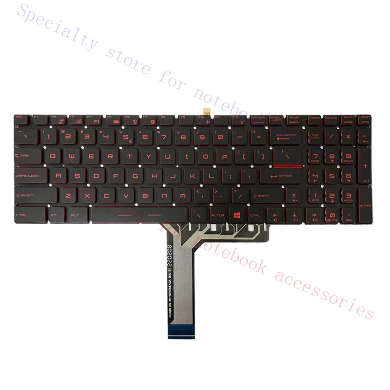 

A+ Red US Backlit Keyboard Backlight For MSI GL75 Leopard 9SER 10SDR 10SCSR 10SCXR