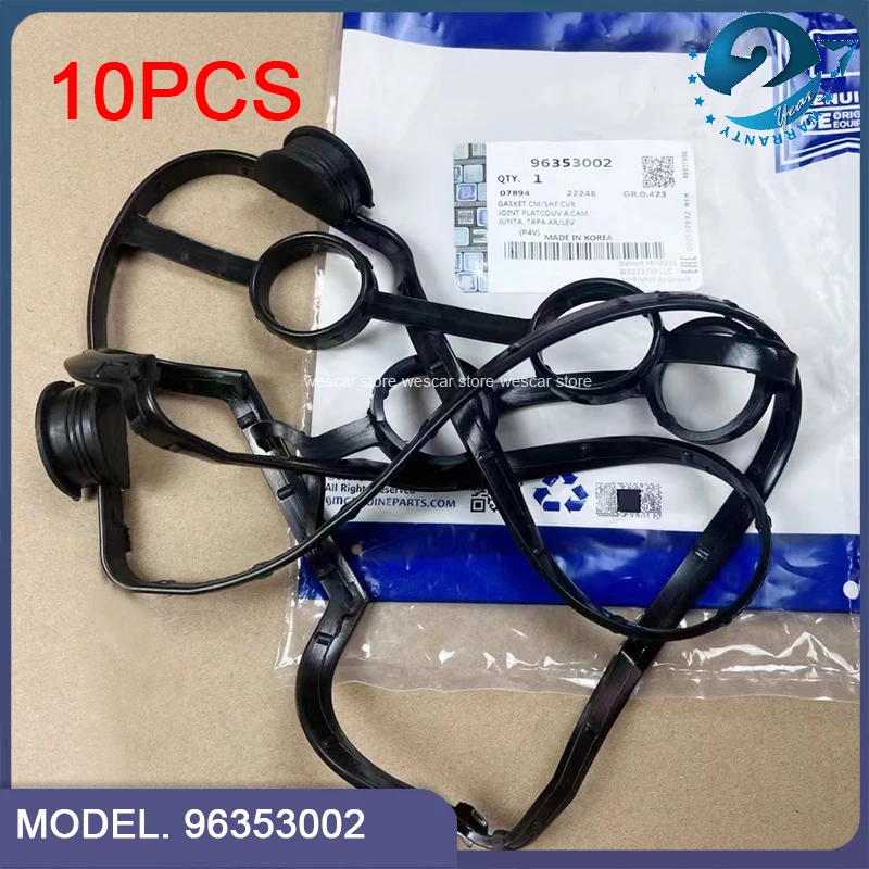 10PCS Engine Valve Cover Gasket OEM# 96353002 For Buick Excelle 1.6 Chevolet Aveo Sonic Excelle 1.6L L4 Daewoo Lanos Pontiac G3