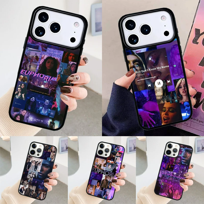 Coque de téléphone antichoc Euphoria (série TV américaine) pour iPhone Air 17 16 15 14 13 12 11 Pro Max Plus