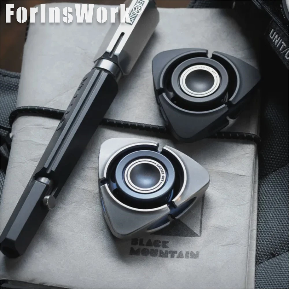 LAUTIE Zirconium Alloy Polished Bit04 Tri Fidget Spinner Bit Series Fidgets Toys Sensory Toys For Autism Stress Relief Toys
