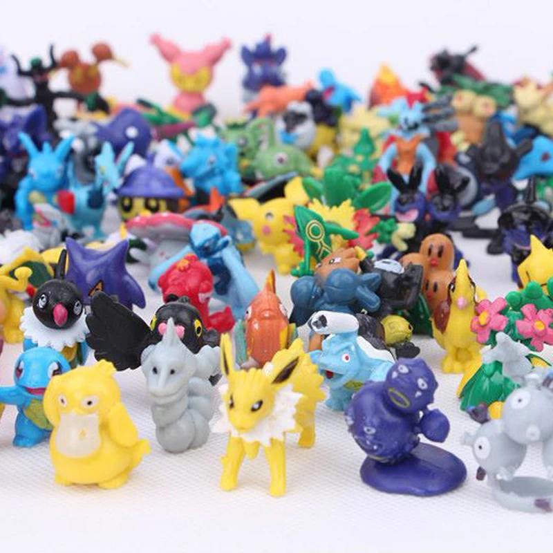 48-144 قطعة ألعاب شخصيات البوكيمون أنيمي بيكاتشو عمل نموذج لجسم الديكور الزينة جمع لعب للأطفال هدية الكريسماس