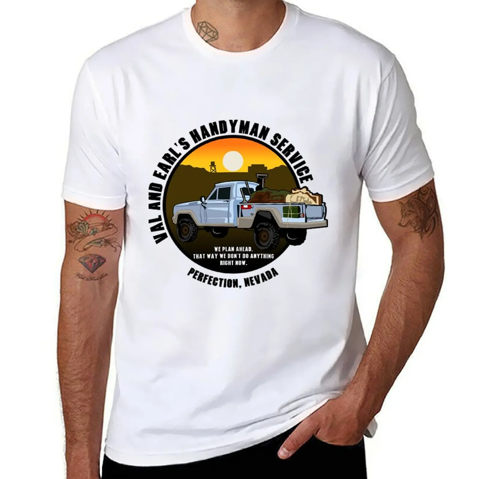 

Tremors T-Shirt Casual All Match Tee Shirt for Men