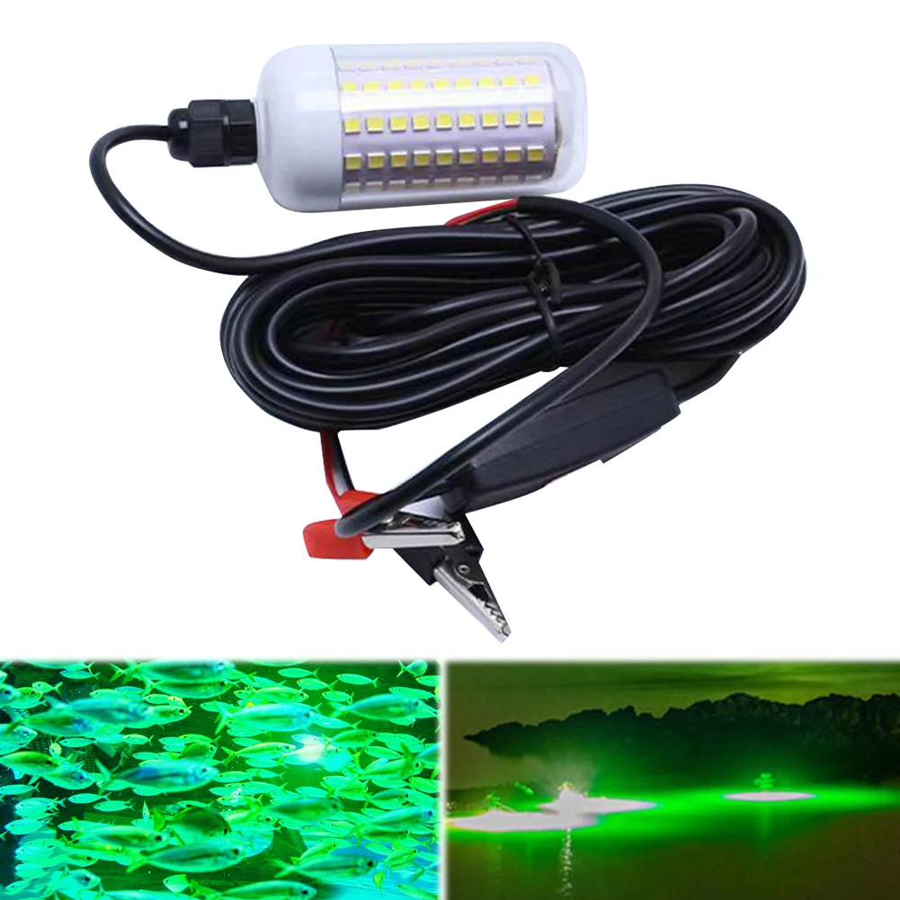 

12V LED Lure Fish Trap Finder Lamp IP68 Waterproof High-Power Fishing Light Ultra Bright Underwater Lamp for Prawns Squid Krill