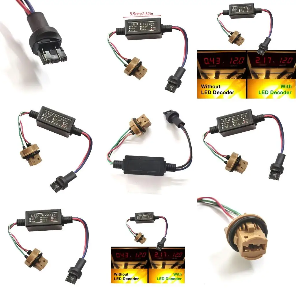  LED Fault Eliminators ABS Housing LED Decoders for Car Tail Lights & Fog Lamps