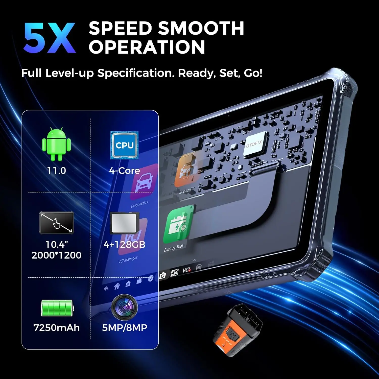 OTOFIX D1 Max2 Automotive Diagnostic Scan Tool Bi-Directional Scanner ECU Coding 2 Years Update DoIP CANFD Upgraded of D1 PRO