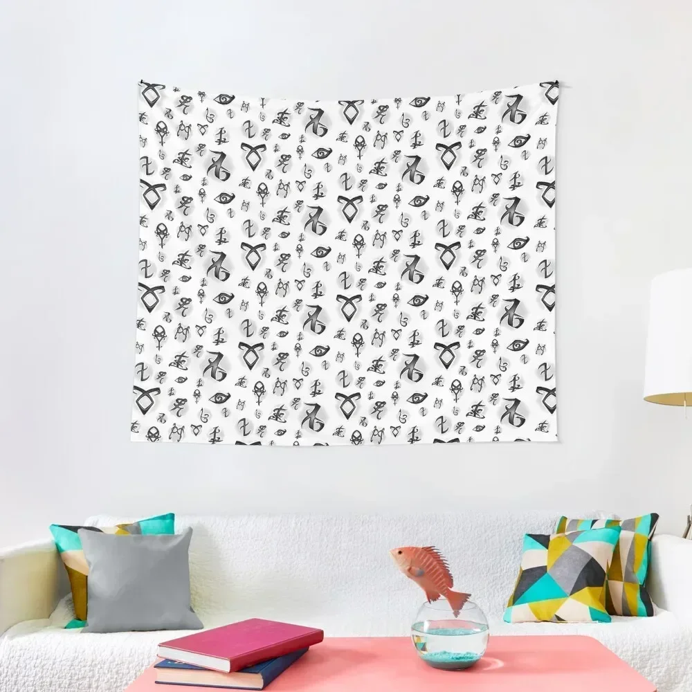 

Shadowhunters Rune's. The mortal instruments Tapestry Home Decorators Home Decoration Room Design Tapestry