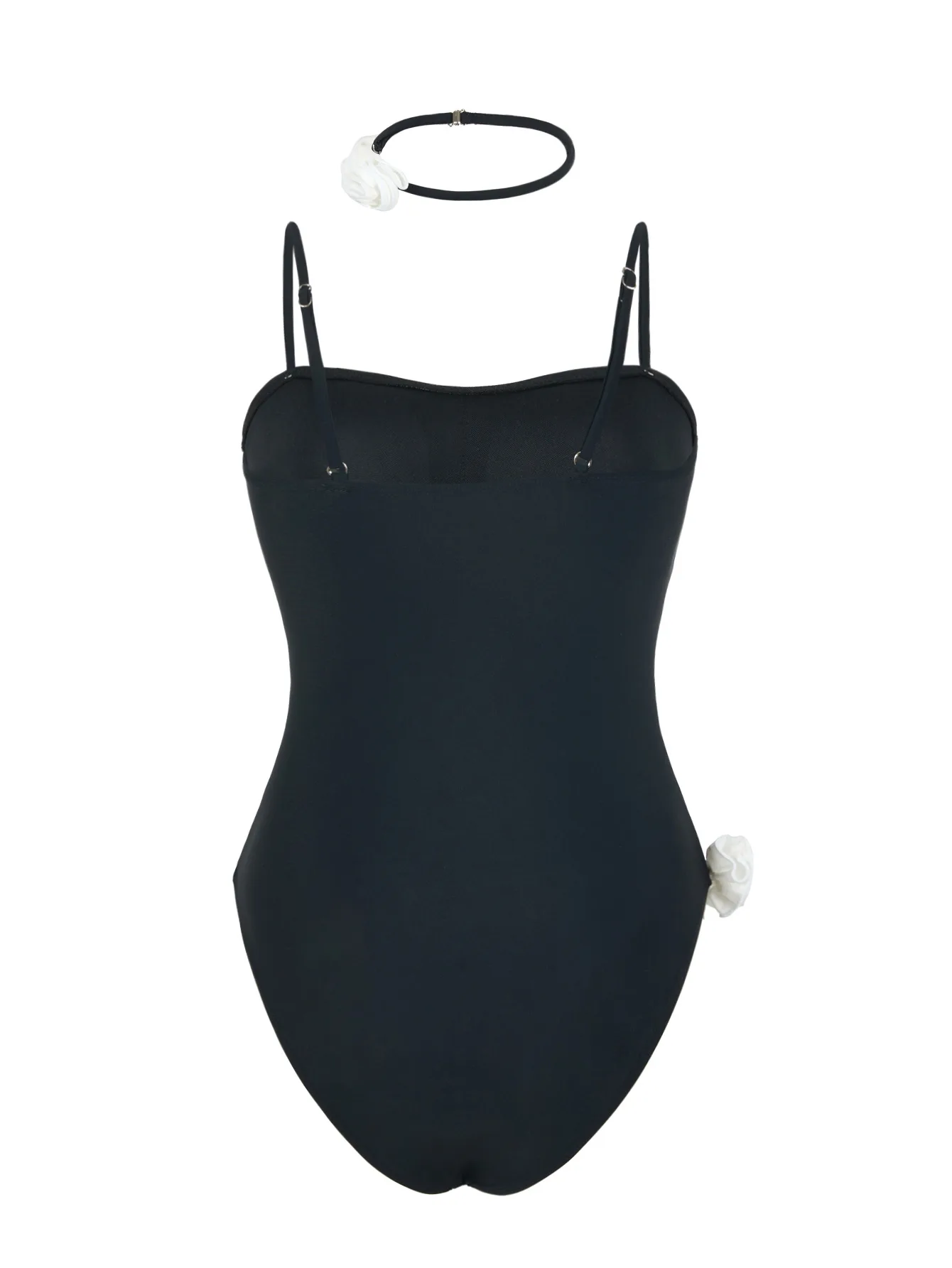 新しいセクシーなスリムフィットベスト、ホルタートップ、花で飾られたワンピース水着、女性のビーチでの休暇の日光浴に最適です。