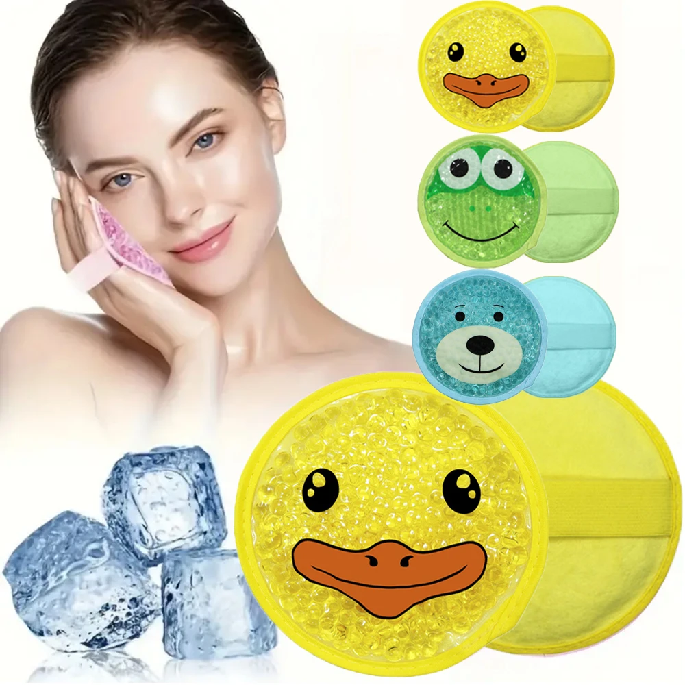Adorable Cartoon Ice Hot Pack Reusable Gel Bead Compress for Head Arms Legs Full Body Care Perfect for Sport Gym Outdoor Cooling