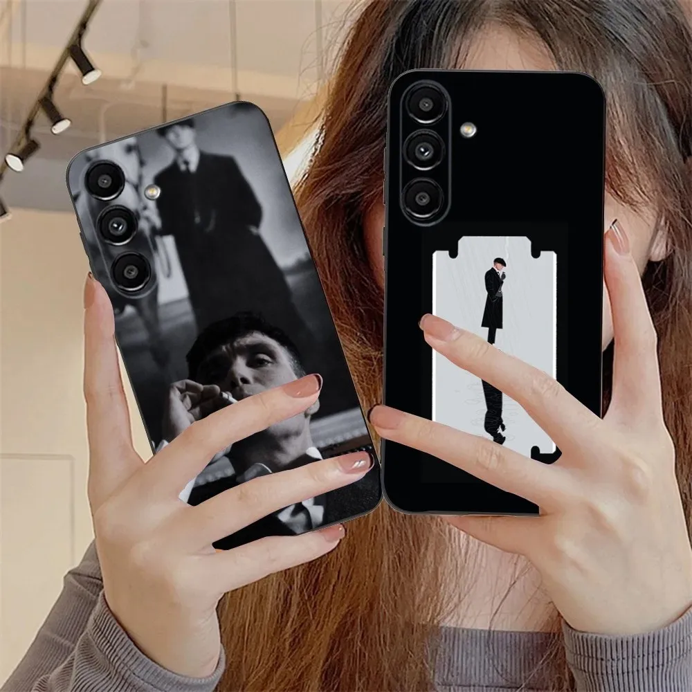 

S-Shelby Peakys T-Thomas Phone Case For Samsung S24,S21,S22,S23,S30,Ultra,S20,Plus,Fe,Lite,Note,10,9,5G Black Soft Cover