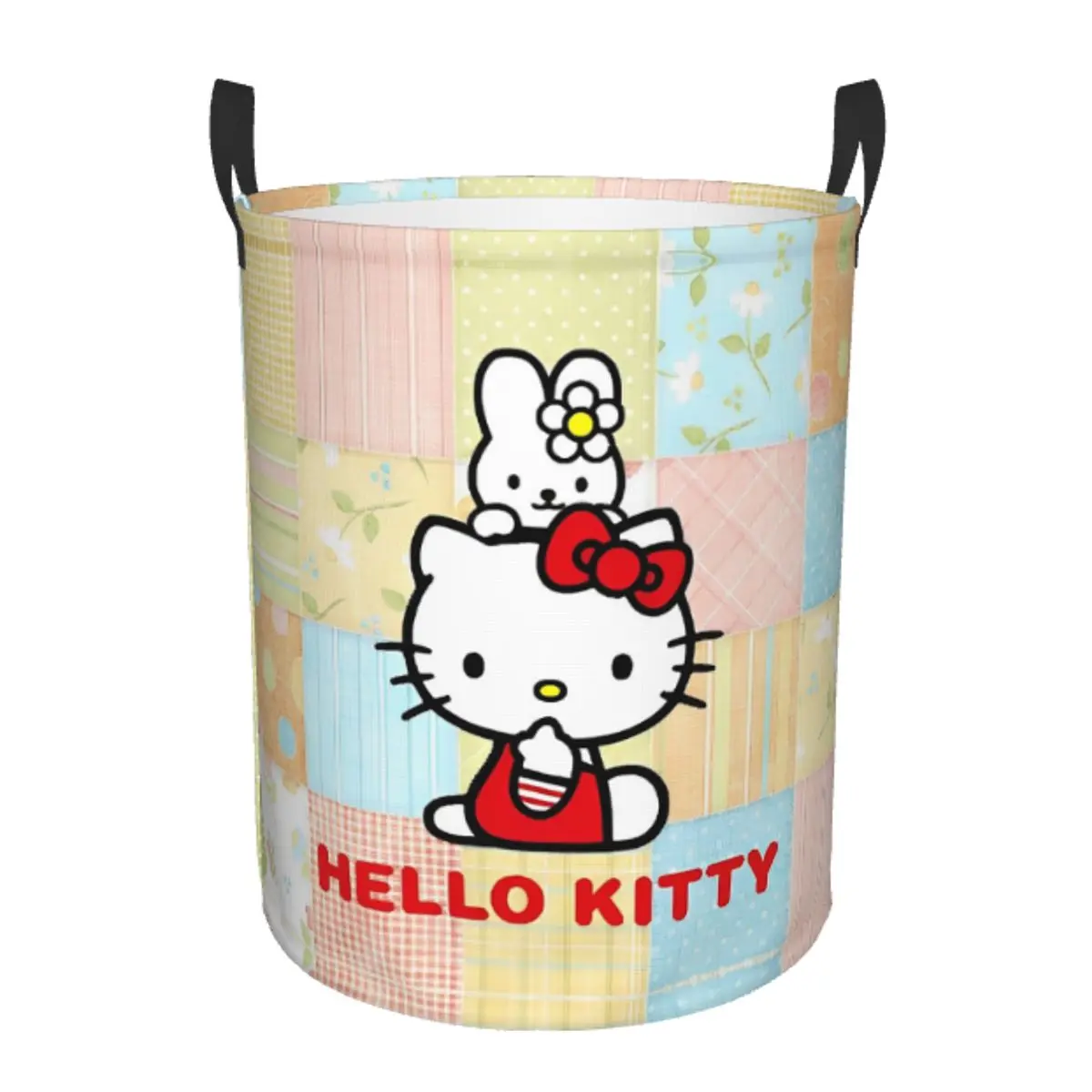 Hello Kitty Cats Cat Rabbit Cartoon Laundry Hamper Baskets PlayRoom Storage Basket for Kids