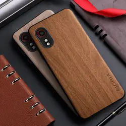 Case for Samsung Galaxy Xcover 5 Xcover 7 funda bamboo wood pattern Leather back cover for samsung galaxy xcover5 xcover7 case