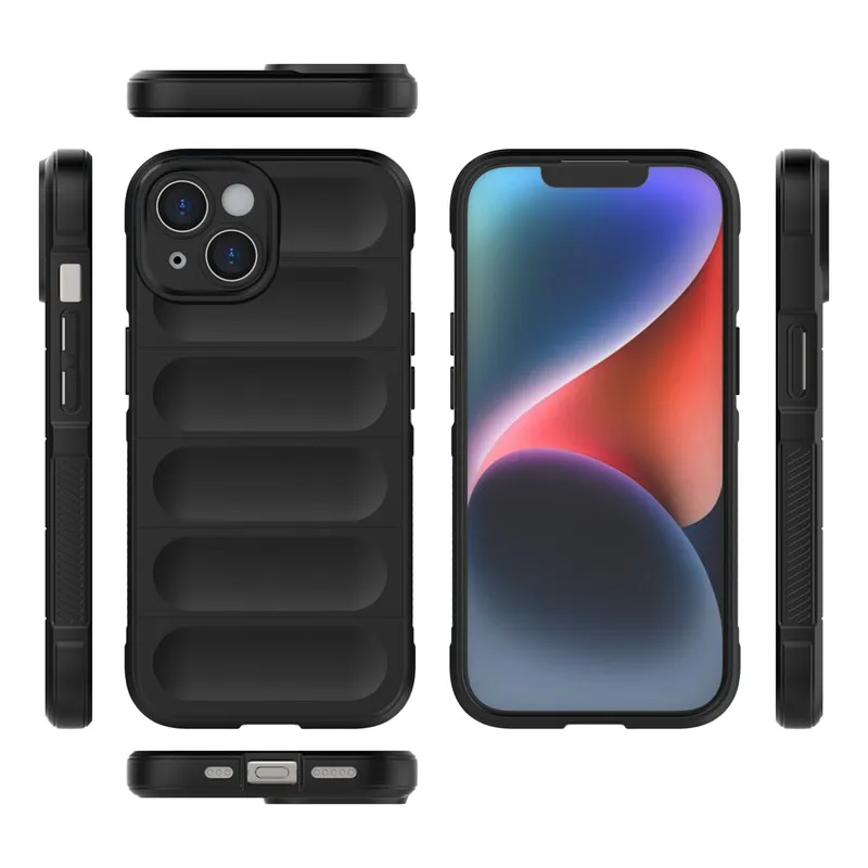 HATOLY dla iPhone 15 etui iPhone 14 15 Plus 13 14 15 Pro etui odporne na wstrząsy, płynne silikonowe TPU, ochronna tylna obudowa telefonu