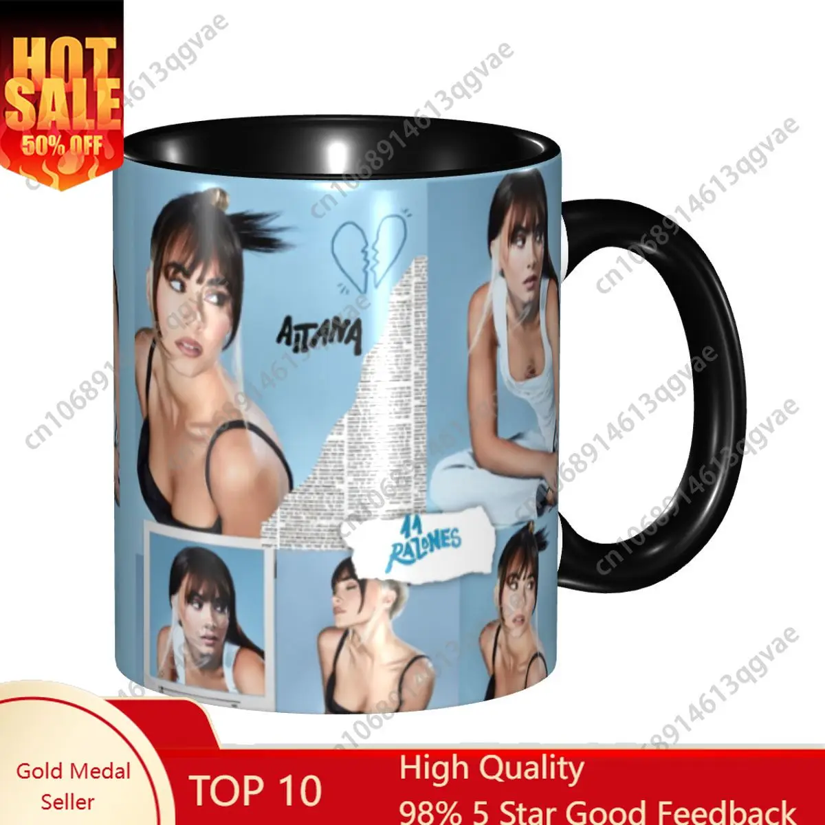 

Aitanas Mug Personalized Spanish Music Singer Coffee Ceramic Mug Cup Creative Present