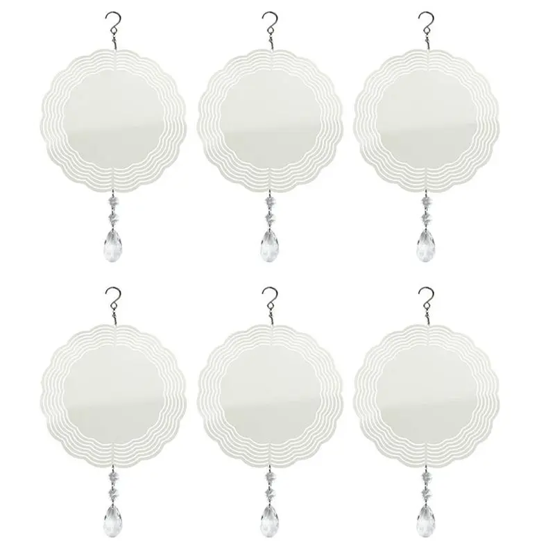 

FIZP 6 шт. 8-дюймовый сублимационный спиннер для ветра, 3D ветряные спиннеры, подвесные ветровые спиннеры для украшения сада на открытом воздухе