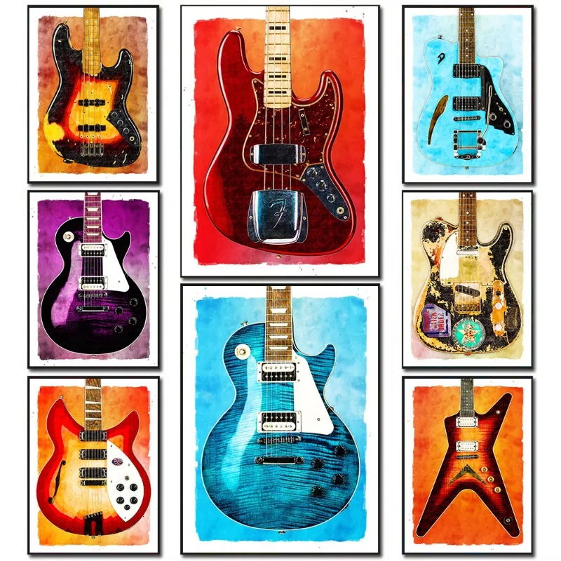 Colorful Guitar Mus… - image