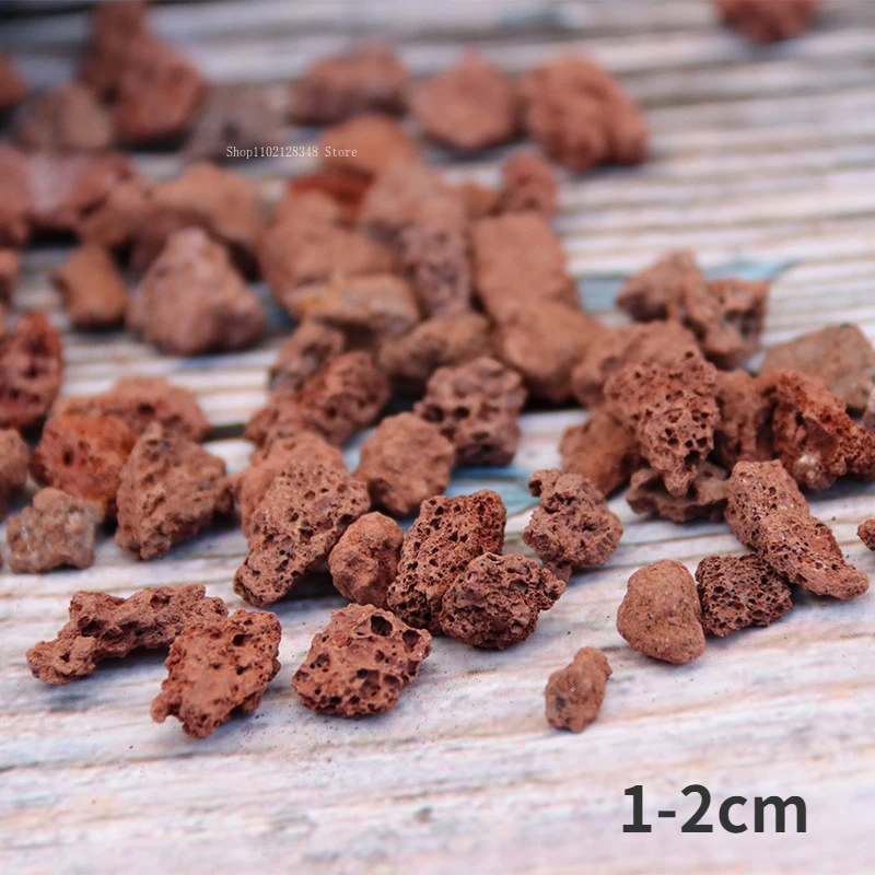 NONE 500g/1000g Rot Vulkangestein Sukkulente Pflanzung Bettwäsche Granulat Aquarium Wasser Reinigung Materialien Gartenarbeit Liefert 10