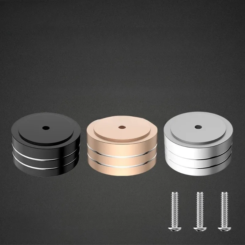 OvO Store All Aluminum Alloy Foot Nail Power Amplifier Shock Absorber Foot Pad Ball Machine CD Audio Box Anti-skid