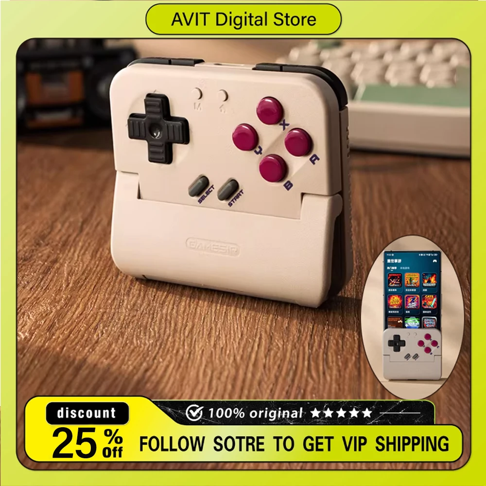 

Новый беспроводной игровой контроллер Taco Mobile Vertical Grip для эмулятора GBA, ретро-мини-портативная игровая консоль, Android, IOS, Bluetooth