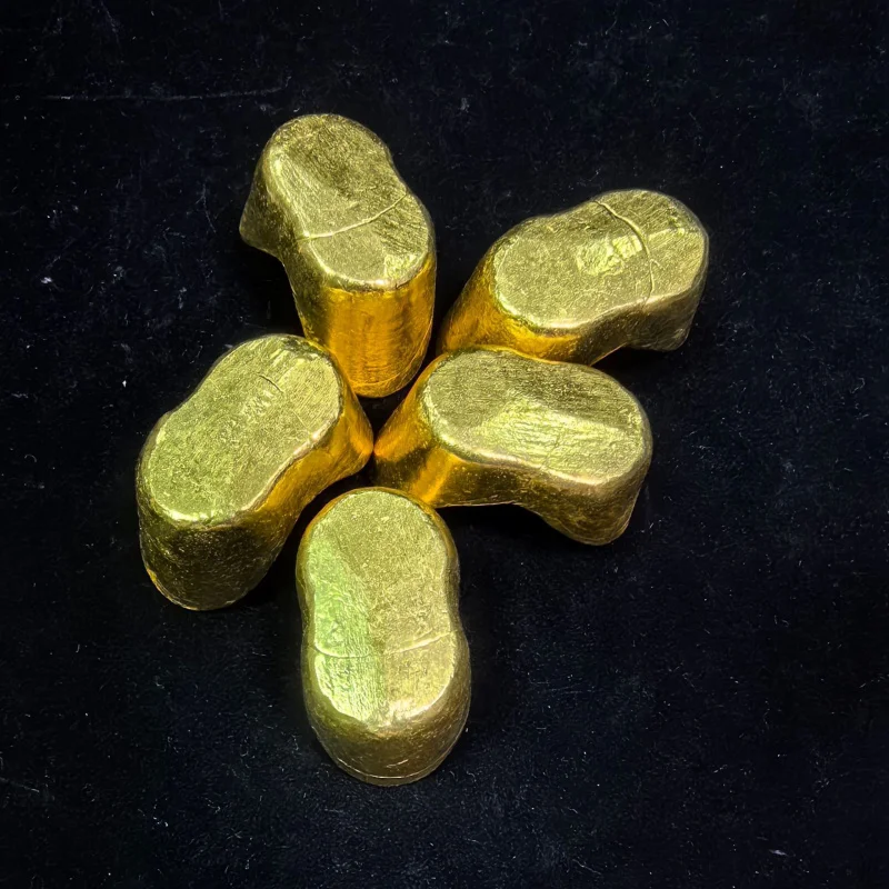 Ingot Five Emperors Set Ingots Crafts Bricks Gold Coins Antique Bronze Gilt