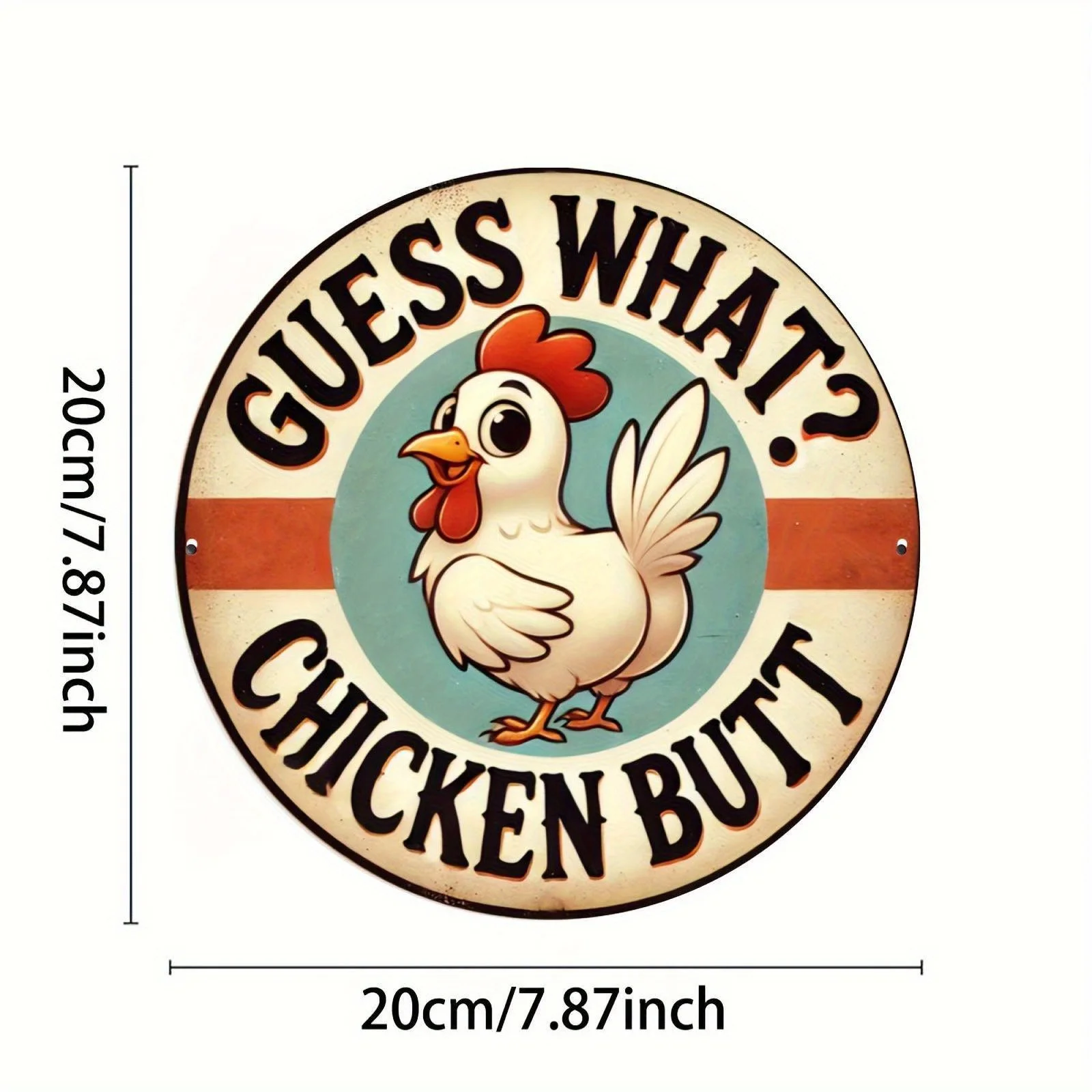 2D Flat, 1pc 7, 87x7, 87 Inch Aluminum Alloy Rooster Wall Art Sign - Rustic Farmhouse Decor with 