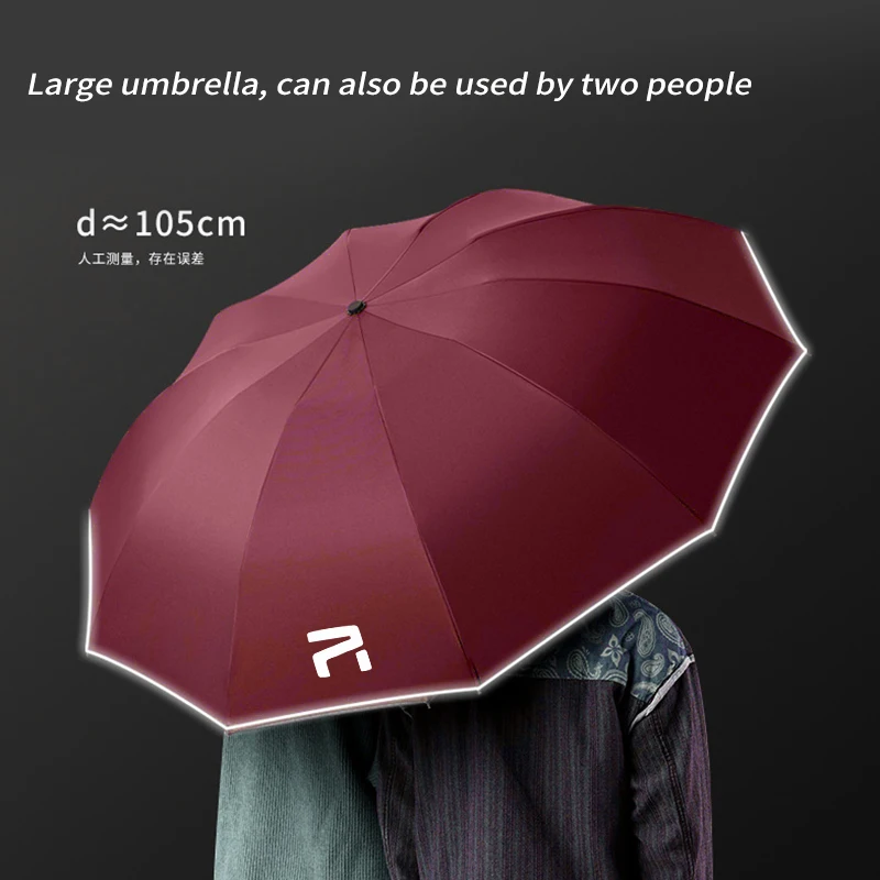 For RISING AUTO F7 R7 RC7 ER6 R-AURA Car Fully Automatic Reflective Sun Umbrella Reverse Folding Sunshade With Logo Accessories